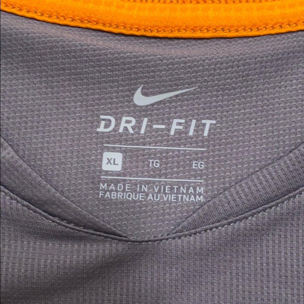 NWT Orange/Gray Nike Dry Tee 🍊 GBO - Picture 2 of 5